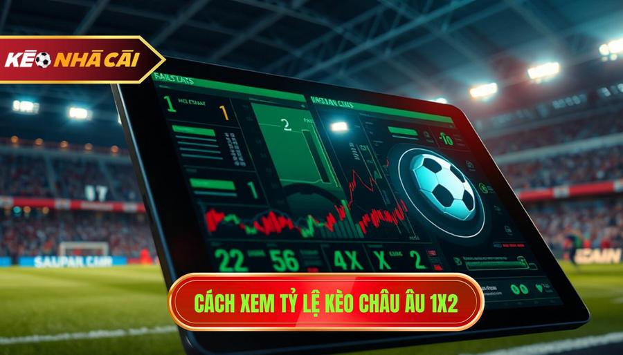 3. Cách xem tỷ lệ kèo Châu Âu 1x2
